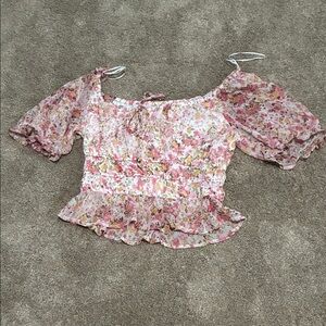 Indulge Floral Pink Blouse